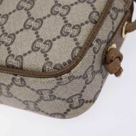 GUCCI GG Plus Supreme Shoulder Bag Pvc Beige Gold - Picture 10 of 16